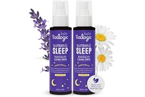Oilogic Slumber & Sleep Spray for Babies & Toddlers - Aromatherapy Linen Spray with 100% Pure Essential Oils Sleep, Comfort, & Wellness Blends - Pediatrician-Tested Baby Essentials for Bedtime, 2-Pack
