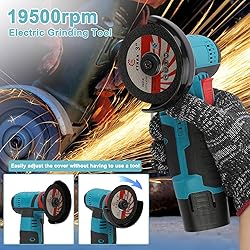 12V Cordless Angle Grinder Kit, 3" Battery Powered