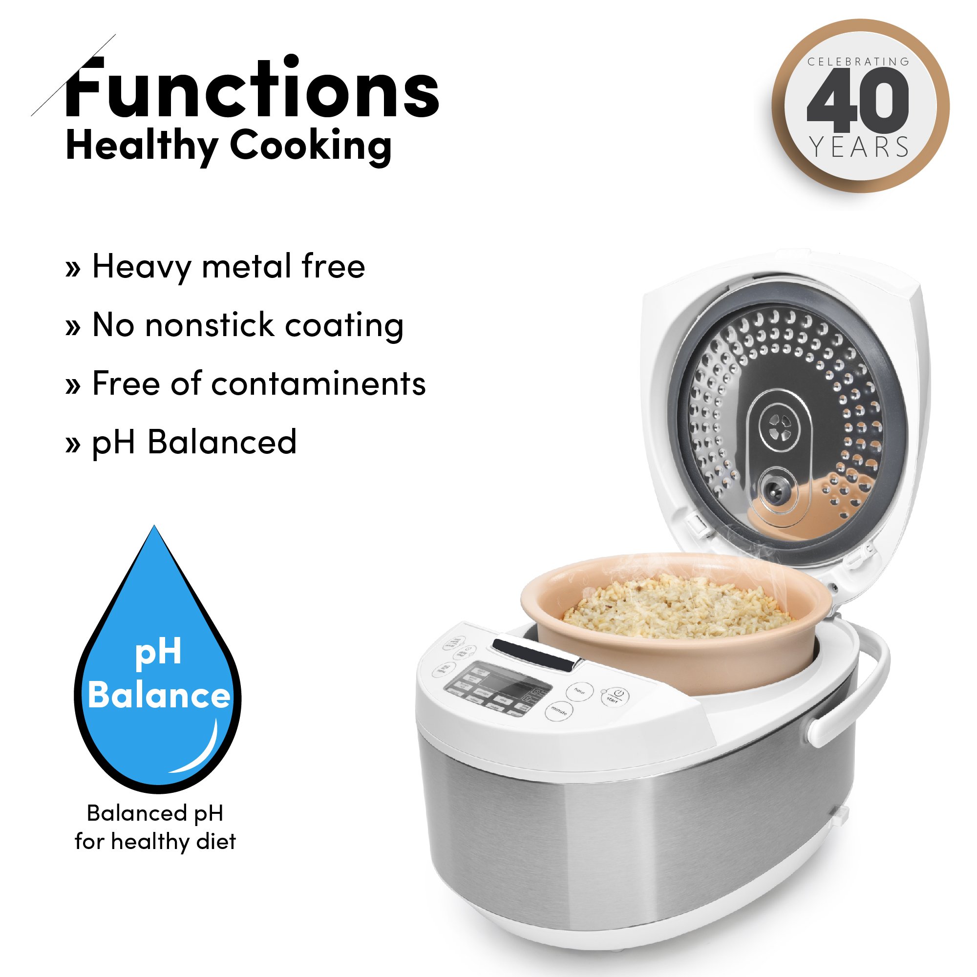 Aroma Housewares ARC6206C Professional Digital Rice Cooker