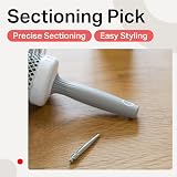 Olivia Garden Expert Blowout Speed White Grey Ceramic Round Brush 65 view 4