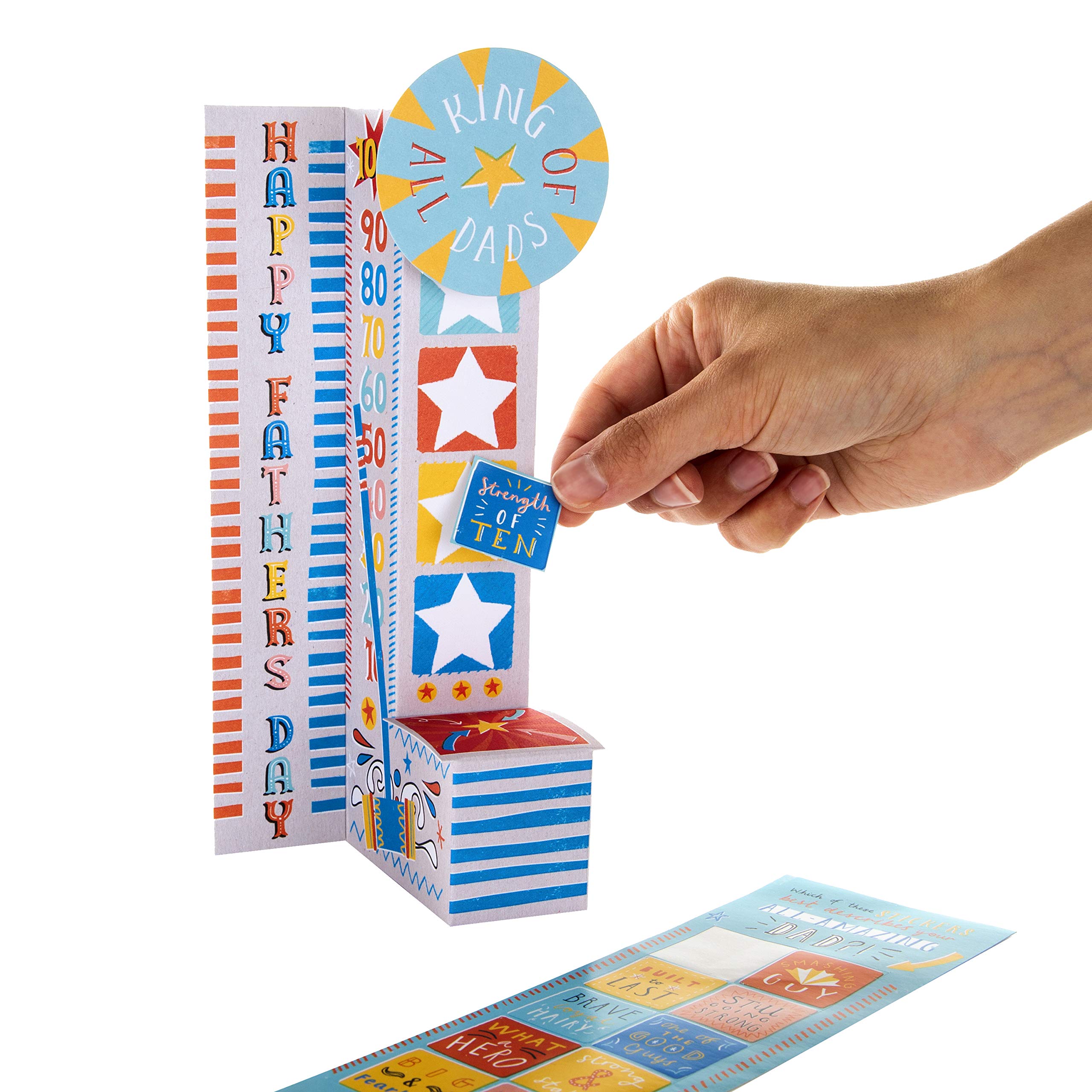 Father's Day Card for Dad from Hallmark - 3D Pop-up Ring-The-Bell Game Design