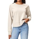 Stelle Cropped Sweatshirts for Women Cotton Raglan Sleeve Crop Tops Crewneck Pullover Sweat Shirts