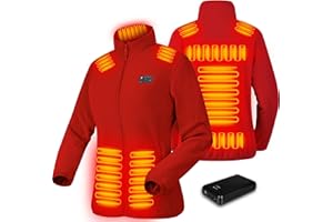 Panatude Heated Jackets for Women with Battery Pack Included(16000mAh) Polar Fleece Womens Heated Coat Hoodie for Winter
