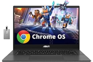 ASUS Chromebook CM1402 14" FHD Anti-Glare Laptop, MediaTek Kompanio 520, 4GB LPDDR4X, 64GB eMMC, HD Webcam, WiFi 6, Bluetooth