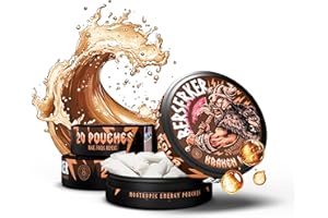 Berserker Energy Pouches - Kraken Cola - Caffeine Infused - 100mg Per Pouch - 3 Pack - Tobacco & Nicotine Free - Energy Drink