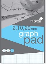 Silvine A4 Graph Pad 50 Sheets 90gsm Glue Bound Graph Paper GP21020