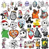 Nightmare Christmas Tree Decoration 36 PCS Halloween Christmas Wooden Ornaments, Christmas Tree Hanging Ornaments Home Party Decoration