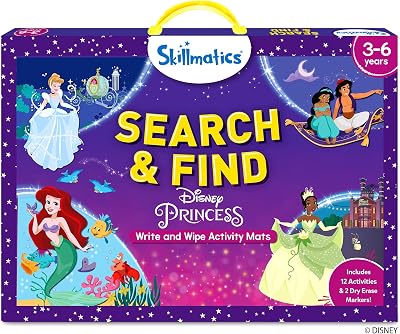 Skillmatics Disney Princess Search & Find Reusable Activity Mats