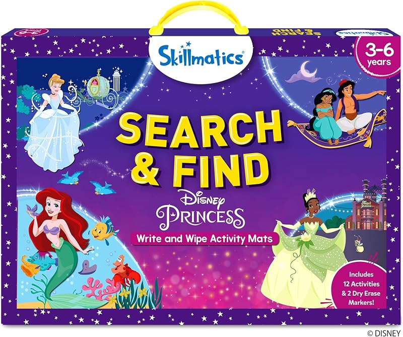 Skillmatics Disney Princess Search & Find Reusable Activity Mats