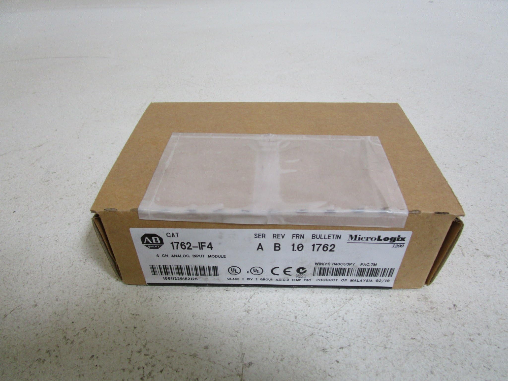 ALLEN BRADLEY 1762-IF4 SER. A DATE CODE: 02/10FACTORY SEALED