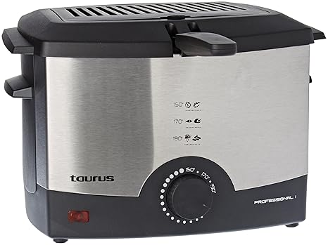 Taurus 972.923 Freidora, 1000 W, 1 Kilogram, Metal: Taurus ...