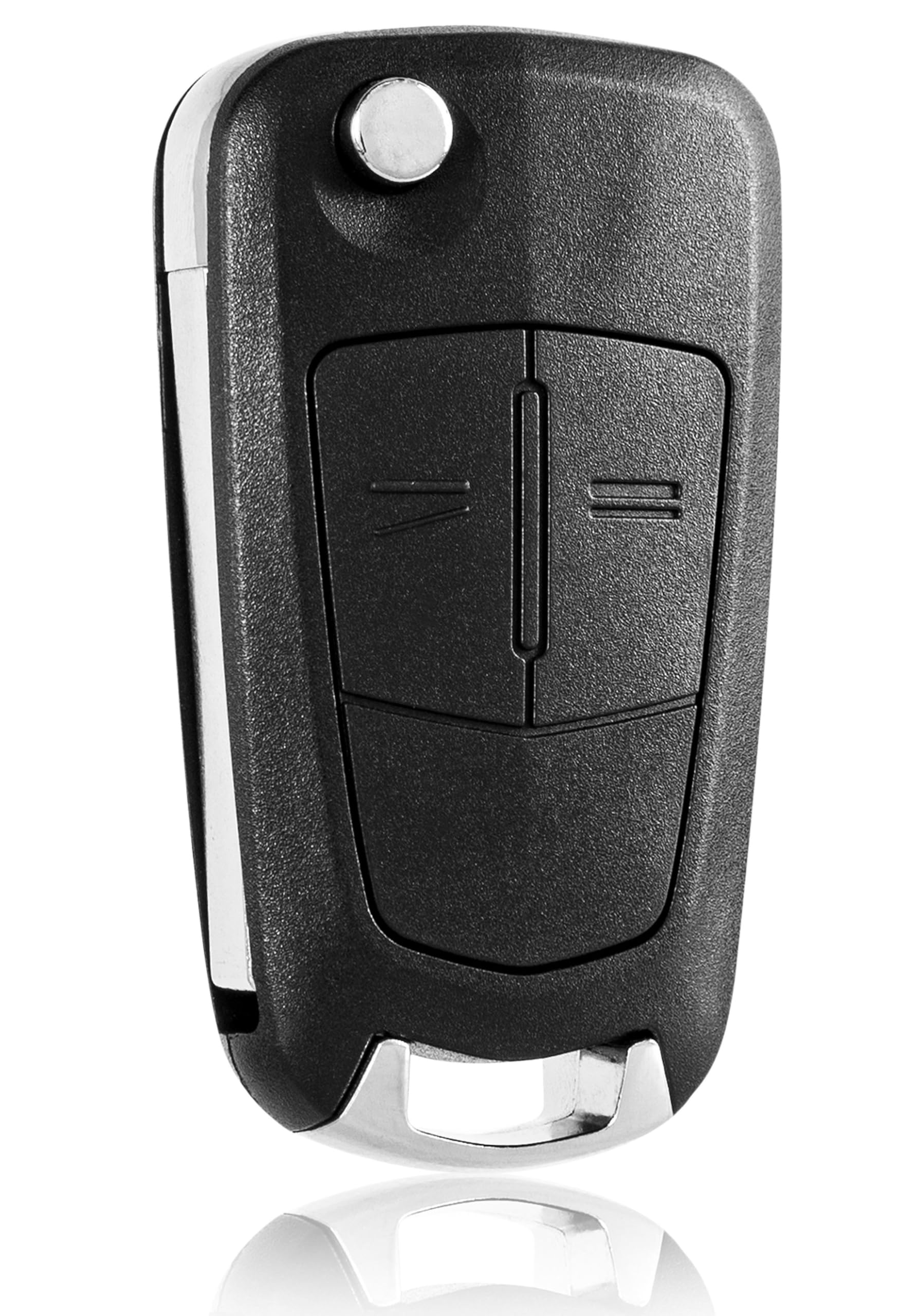 FINTERRY Car Key Fob Case for Vauxhall Opel Corsa D Astra H Vectra C Tigra B Zafira B Signum Combo Meriva A – Replacement Key Housing – 2 Button Flip Remote Shell