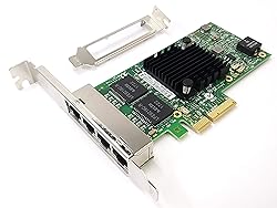 HINYSENO 4 Port RJ-45 10/100/1000Mbps PCI-Express x