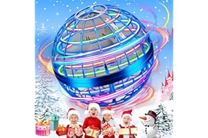 VANTEXI Flying Orb Ball Toy 2024,Flying Spinner Ball Toy,Hand Controlled Boomerang Hover Ball,Cosmic Globe Boomerang Ball with LED Light,Magic Hover Ball,Cool Toys Gifts for Boys Girls Adults Age 8-12(Blue)