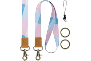 KDRACOIP Lanyards for id Badges, Key Chains & Lanyard for Teacher, Women, Men, Girls, Cool Neck Lanyard for Car Keys, Wallet, Popular Color Choices, Ultra Soft, Durable Polyester