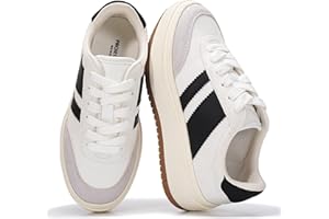 Project Cloud Platform Girls Sneakers - Lightweight Memory Foam Insole Lace-up Kids Shoes with Trendy Styles - Non-Slip Fashion Platform Boys and Girls Shoes (Little Nita)