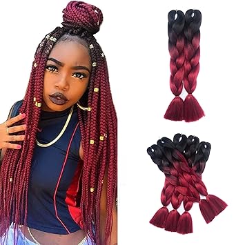 Amazon Com Besteffie Hair Ombre Kanekalon Jumbo Braiding Hair