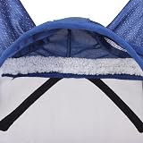 Harrison Howard CareMaster Pro Luminous Horse Fly Mask with Ears Navy Full Size view 3