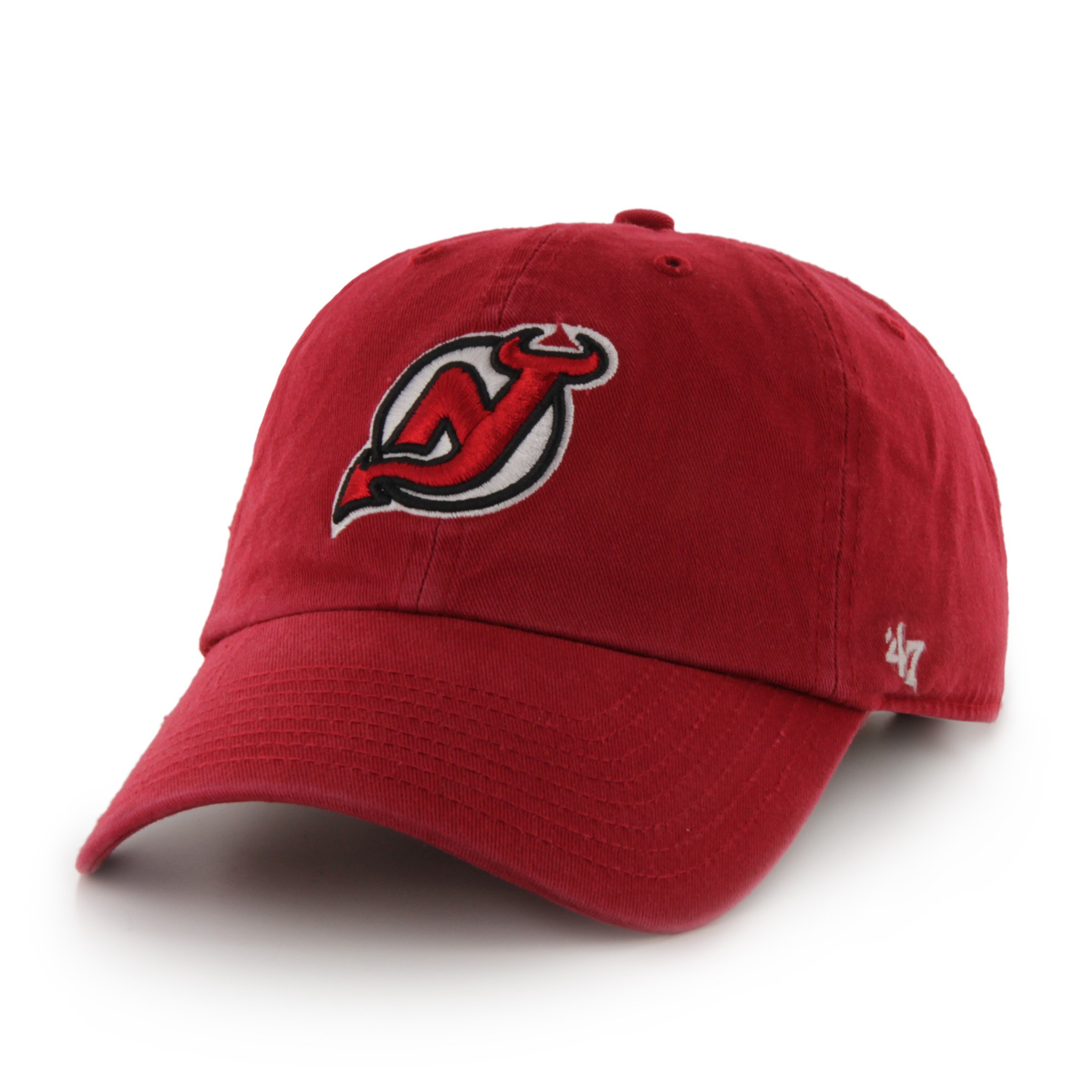 47 NHL New Jersey Devils Clean Up Adjustable Hat, One Size, Red