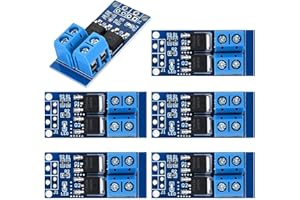SELOKY 6PCS Dual High-Power MOSFET Trigger Switch Drive Module 0-20KHz PWM Adjustment Electronic Switch Control Board Motor Speed Controller Lamp Brightness Control, DC 5V-36V 400W, 15A (Max 30A)