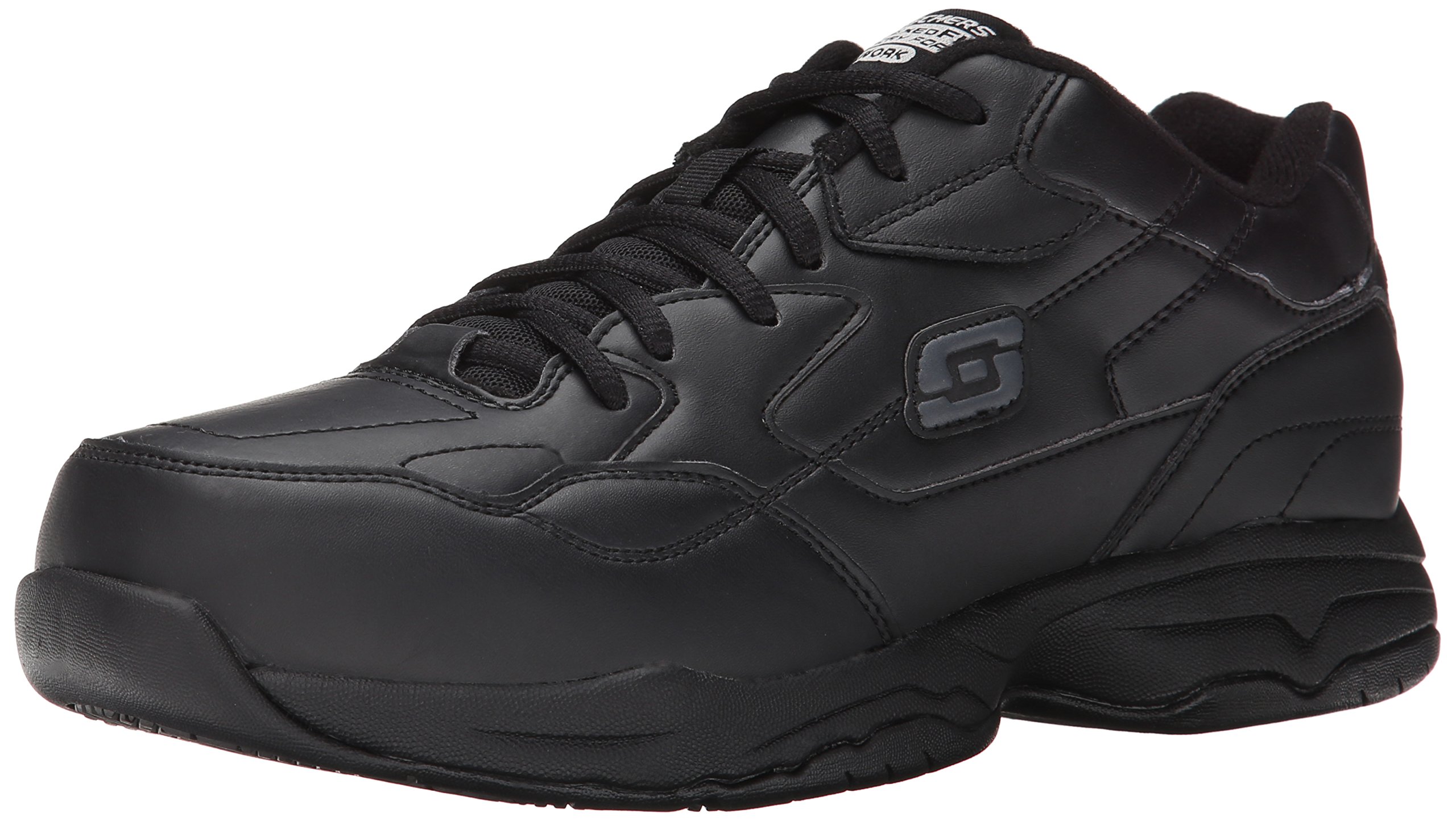 Skechers for Work Men's Felton Shoe, Black, 13 XW US 13 Wide, Black