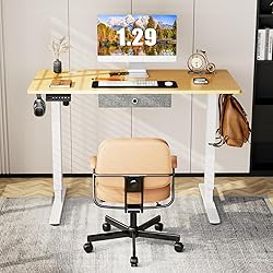 Standing Desk with Drawer, 63 x 24 Inch Home Office