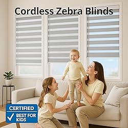 ShadesU Cordless Zebra Blinds for Indoor Windows