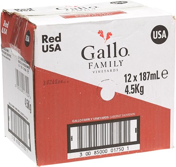 Gallo Family Vineyards Sauvignon Red Wine 18.75cl Bottle 12