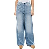 DL1961 Women's DL Aura Hepburn Wide Leg High Rise Jeans