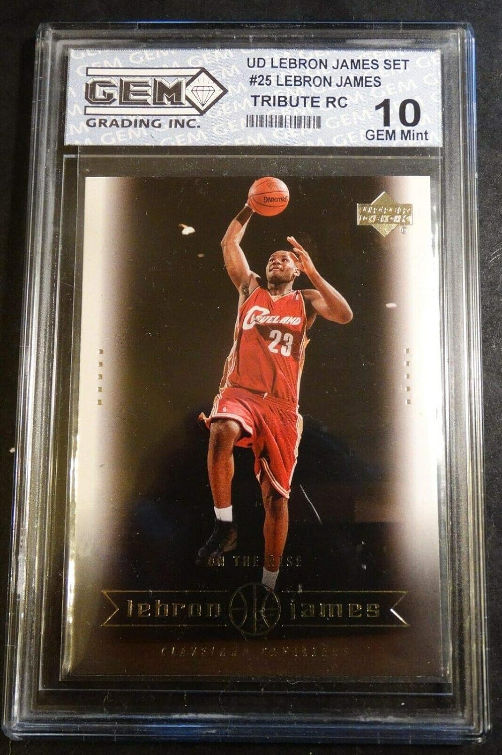 Amazon.com: #25 U.D. 2003 LEBRON JAMES UPPER DECK SET TRIBUTE ROOKIE #25 GEM 10 (625 