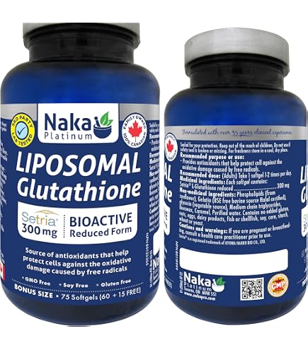 naka platinum liposomal glutathione 240, Liposomal C1000 240 Softgels Health & Personal Care Glutathione Skin Whitening Creams, Program:12 Week Regenerative Program سيروم يحسن مظهر اللون
