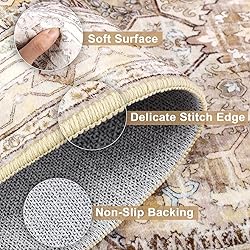 Yamaziot Area Rug 6x9, Non-Slip Washable Boho