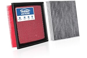 RVgolf Engine+Cabin Air Filters Fit for Dodge Durango 2011-2025 2026, Jeep Grand Cherokee 2011-21 (ALL ONLY FIT 3.6L/5.7L/6.4L) Engine Air Filter Replace Cabin Air Filter Accessories# CF11183 CA10755