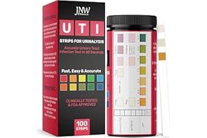 3-in-1 Urinary Tract Infection Test Strips - Home UTI Test Kit with eBook - with 100 Quick and Accurate UTI Test Strips - 100 Strips by JNW Direct