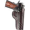 OWB 1911 Holster - Top Grain Leather Holster Fits Most 1911 Style - fits Colt 1911 for Kimber 1911 fits Springfield 1911 & More - Fit 4" and 5" Barrels