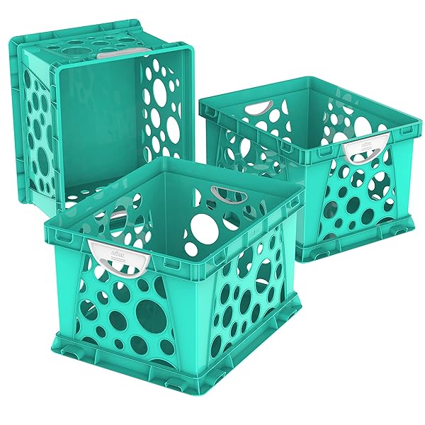 STOREX PREMIUM FILE CRATE WITH MOLDED HANDLES –...