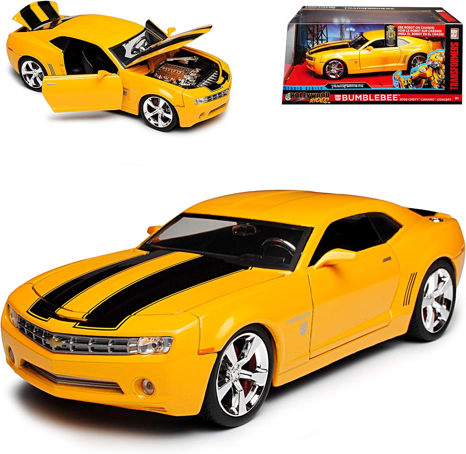 Chevrolet Chevy Camaro Concept 2006 Gelb Mit Schwarz Bumblebee Transformers 1 24 Jada Modell Auto Amazon De Spielzeug Chevrolet Chevy Camaro Concept 2006 Gelb Mit Schwarz Bumblebee Transformers 1 24 Jada Modell Auto Amazon De Spielzeug