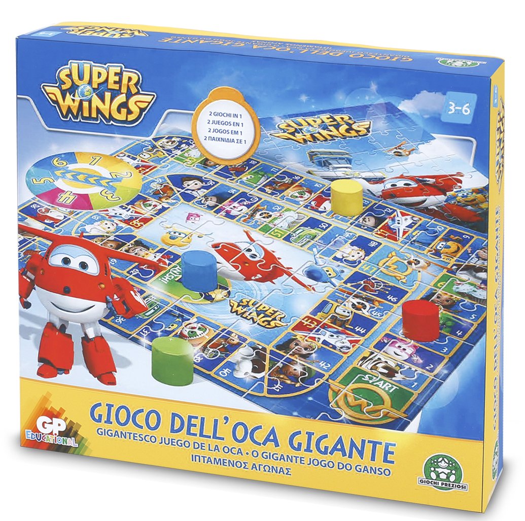 Super Wings Giochi Preziosi Set of Educational Games Giant Goose Game