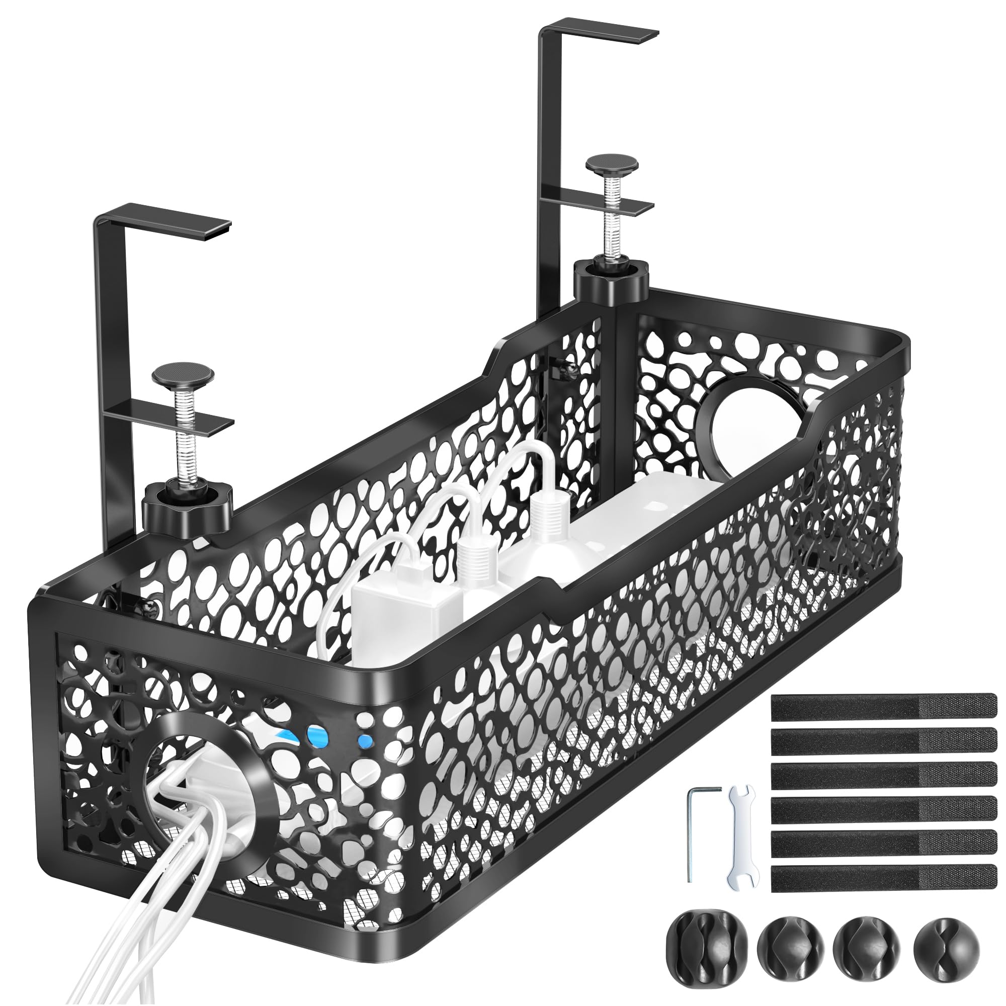 Mua Under Desk Cable Management Tray No Drill, Cinati Upgraded Clamp ...