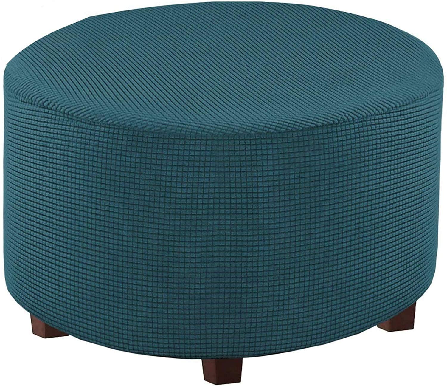 C/N BZK9 Foot Stool Cover Large Size Deep Water Blue, Acrylic