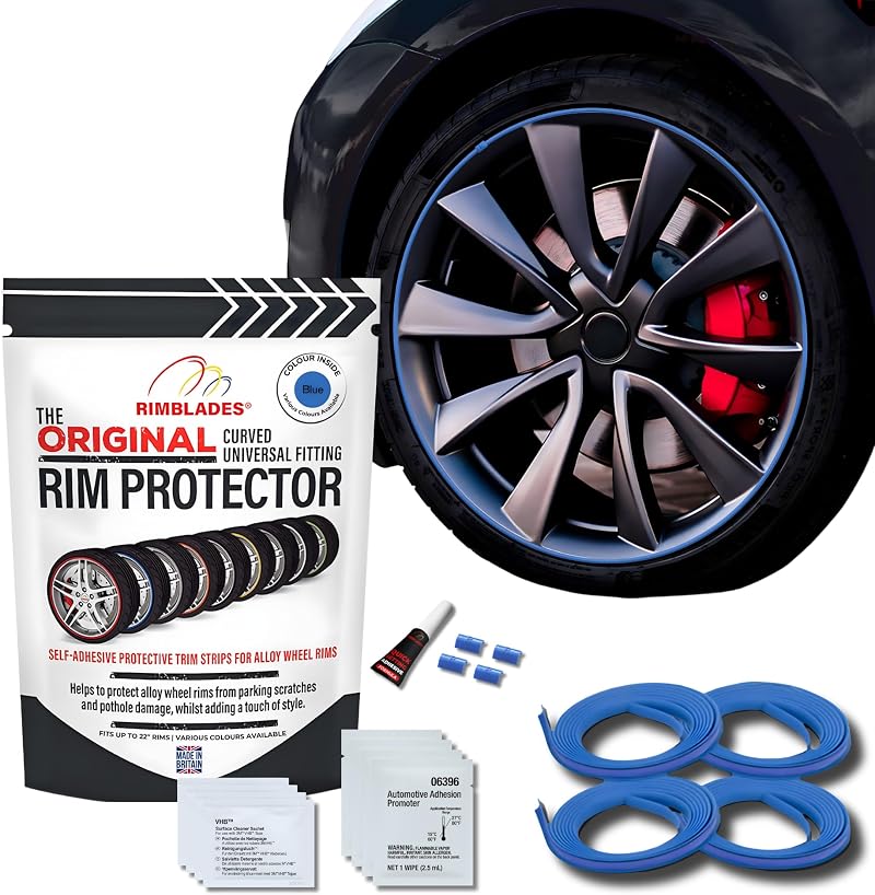 Rimblades Original Blue Alloy Wheel Protectors 22 inch Up to 4 wheels