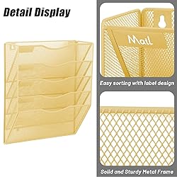 EASEPRES 5 Pocket Mesh Hanging Wall File
