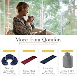 Qomfor Hot Water Bottle 2L with Soft Fleece Cover Dark Grey view 6