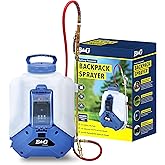 B&amp;G Battery-Powered Backpack Sprayer with Extenda-Ban Valve, 2.5 Gallon | 21V 5.2Ah Battery, Cordless Electric, 18" Extension, Adjustable 10-95 PSI And Brass Pin-To-Cone Tip