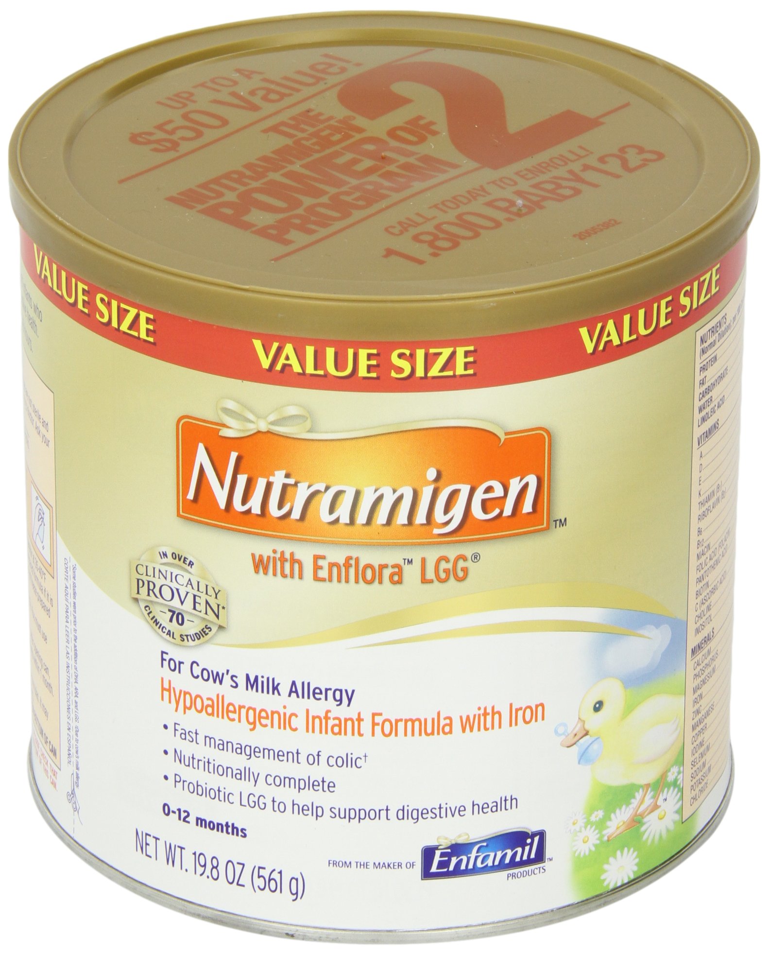 Enfamil Nutramigen Hypoallergenic Colic Baby Formula Lactose Free Milk