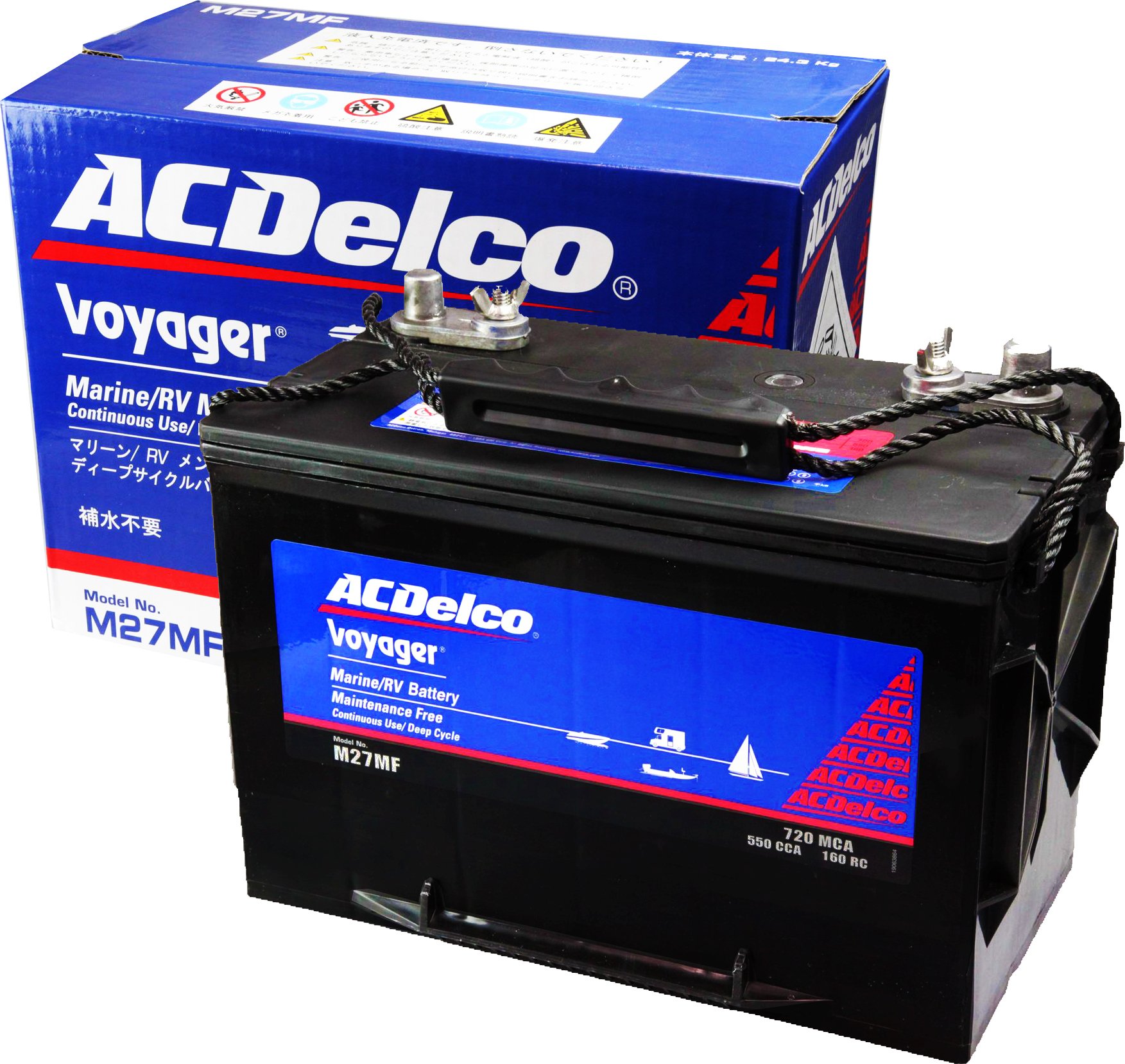 ACDelco [ エーシーデルコ ] lead acid マリン用ディープサイクルバッテリー 国産車 [ Voyager ] M27MF商品画像