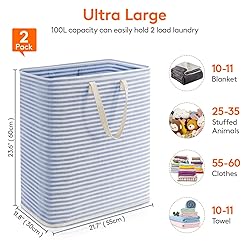 Lifewit 2 Pack Laundry Hamper Large Collapsible