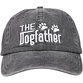 InnoBeta Dog Dad Gifts, Dog Dad Cap for Men, Funny Adjustable Embroidered Hat Gifts for Birthday, Christmas Grey