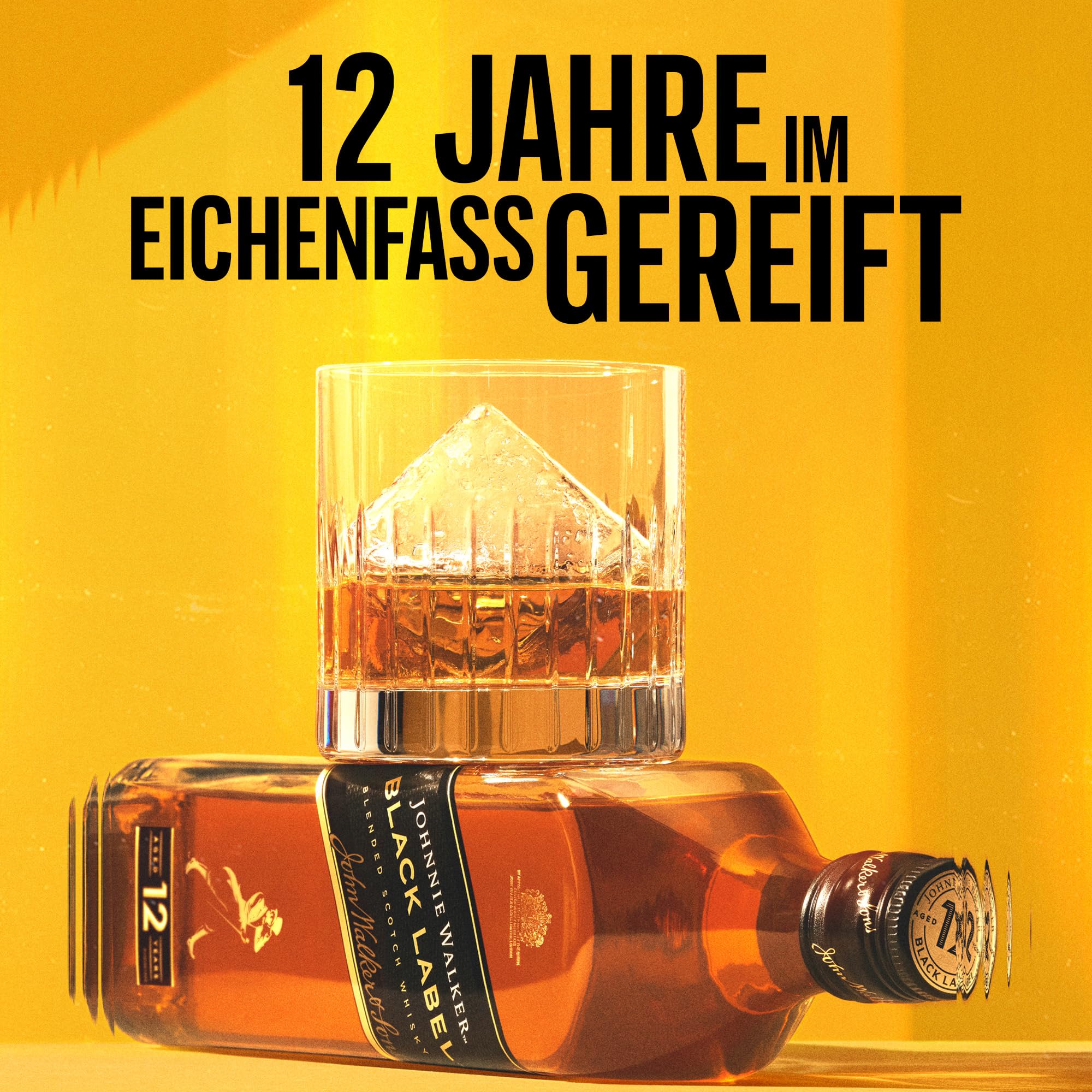 Johnnie Walker Black Label 12 Jahre, Blended Scotch Whisky, klassisch, Geschenkidee für genussvolle Abende zu Hause & mit Freunden, 40% Vol, 700ml 6