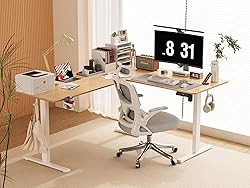 WALKINGDESK 75x61 Inches Reversible L Shaped